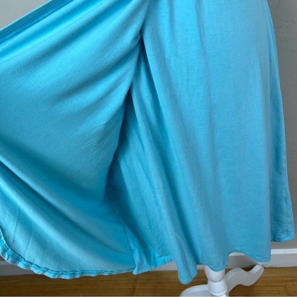 Fresh Produce Blue Wrap Style Sleeveless Knee Length Sheath Dress Size Medium - Picture 4 of 9